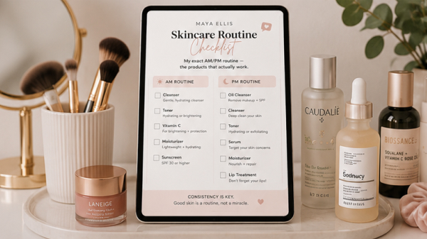 Free Skincare Routine Checklist